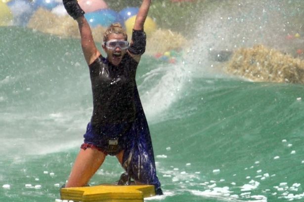 Ashley Roberts makes a splash in I'm a Celebrity water challenge